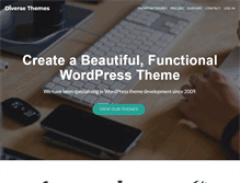 Tablet Screenshot of diversethemes.com